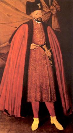Jost Amman Portrait of Stephen Bathory of Poland. oil painting image